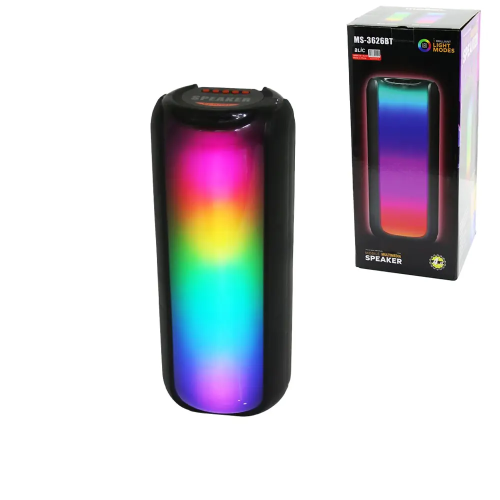 SPEAKER HOPARLÖR BLUETOOTH WIRELESS SPEAKER 5 FARKLI IŞIKLI USB -