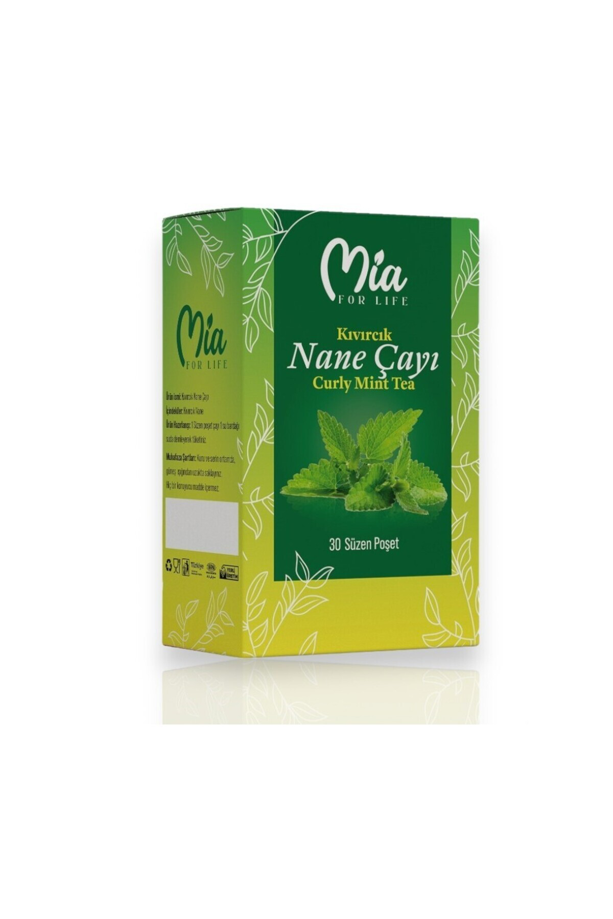 Spearmint Tea Kıvırcık Nane Çayı Pcos 30 Süzen Poşet
