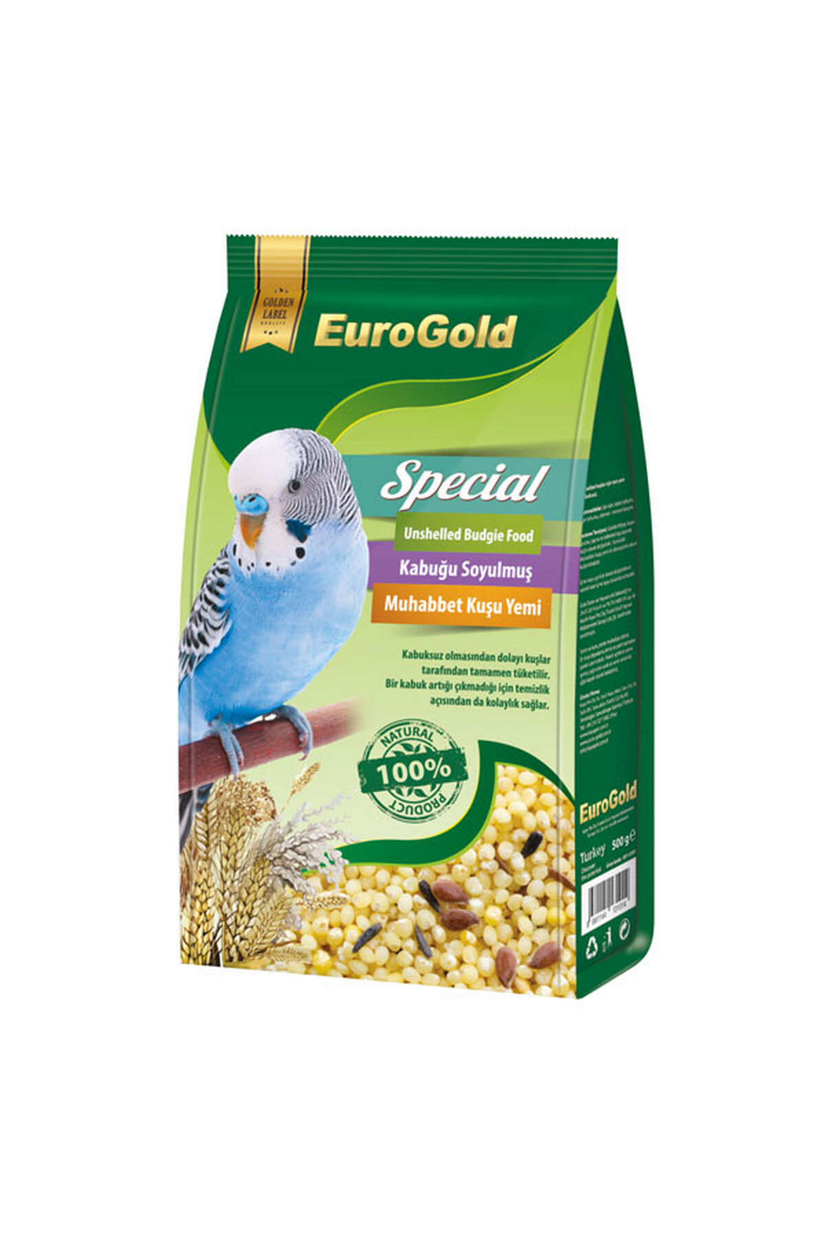 Specıal Kabuksuz Muhabbet Kuşu Yemi 500 Gr