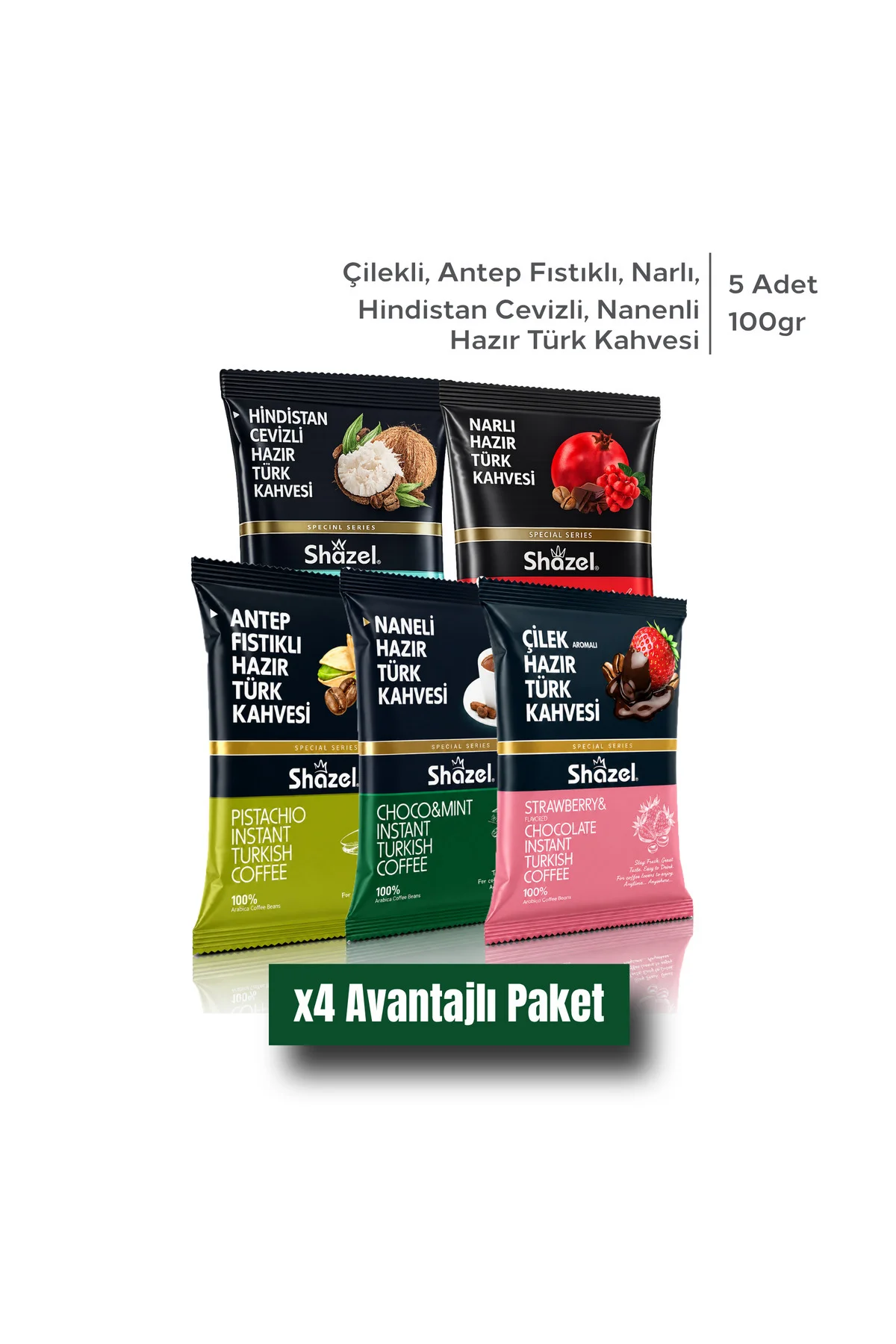 Special Seri 5 'li 100g X 5 Adet Çilekli/antep Fıstıklı/narlı/hindistan Cevizili/naneli (AROMALI) Fiyatı, Yorumları ve Özellikleri