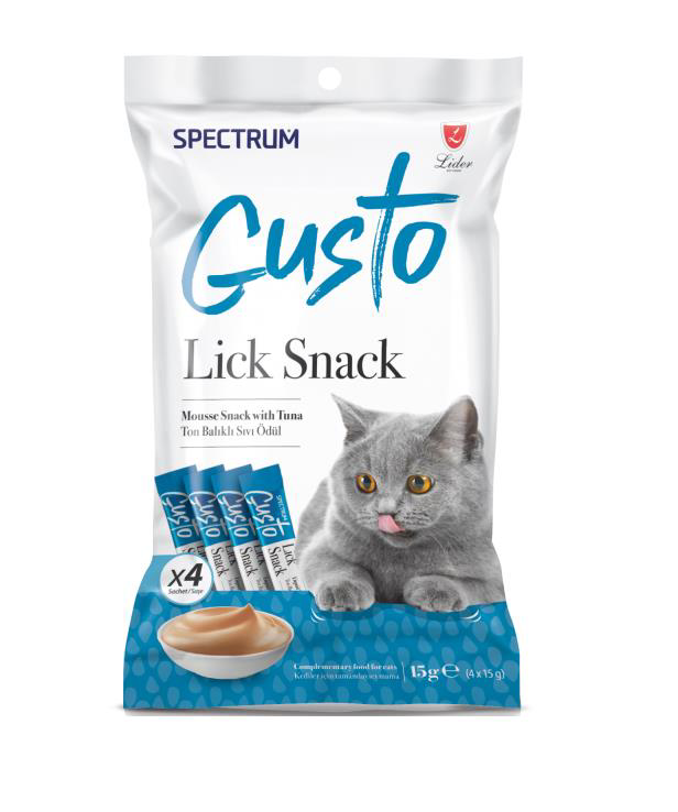 Spectrum  Gusto Lick Snack Ton Balığı 4X15gr