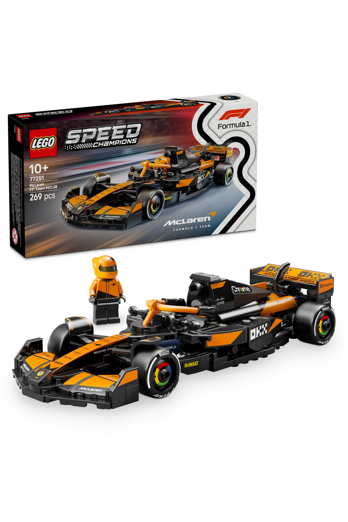 Lego ® Speed Champions Mclaren F1® Team Mcl38 Yarış Arabası 77251 - 10
