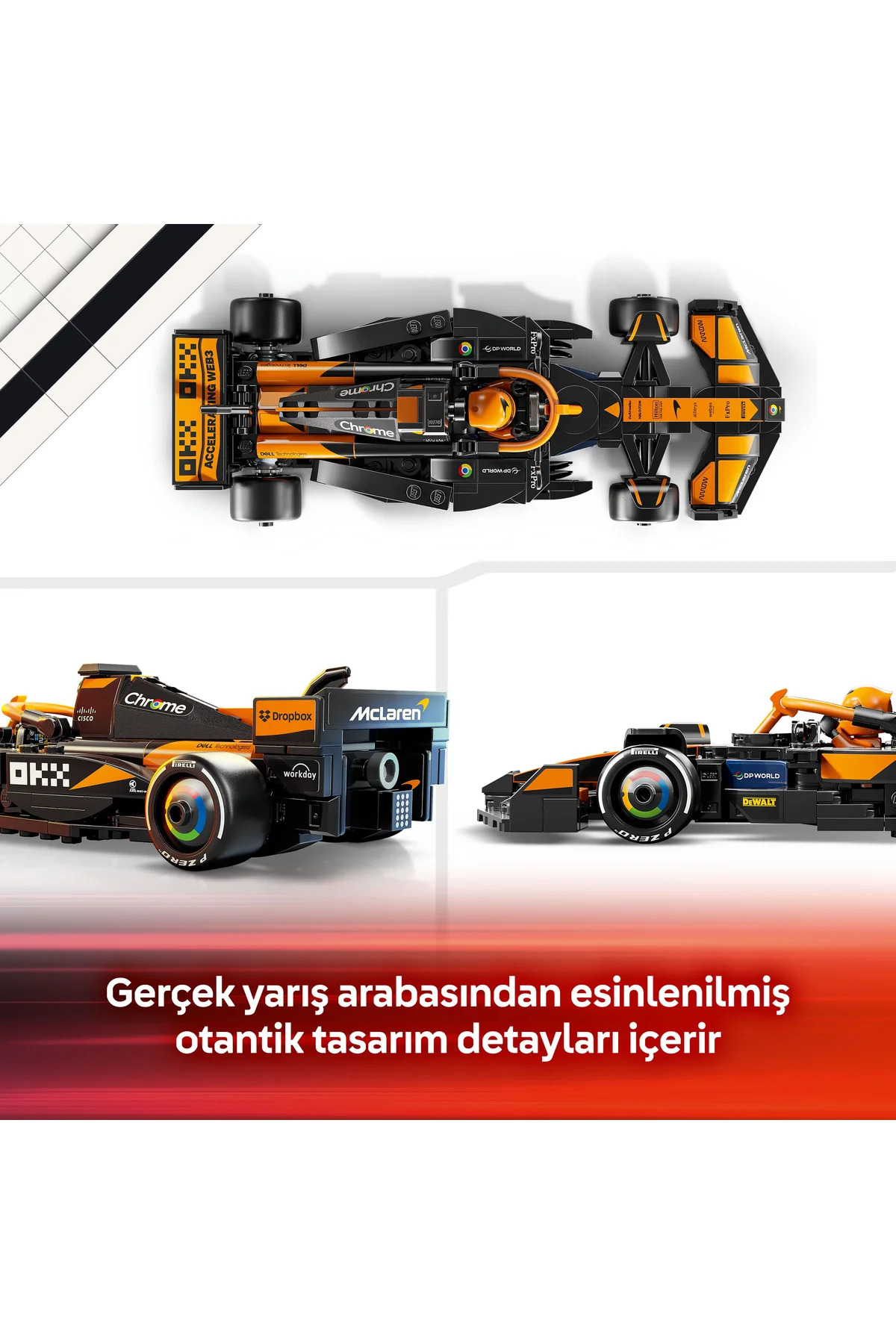 Lego ® Speed Champions Mclaren F1® Team Mcl38 Yarış Arabası 77251 - 10