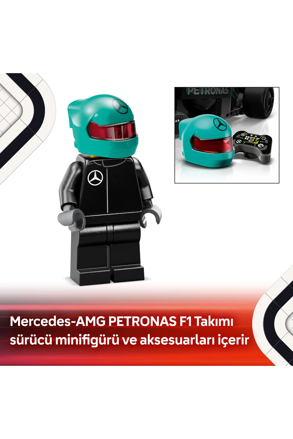 Lego ® Speed Champions Mercedes-Amg F1® W15 Yarış Arabası 77244 - 10+