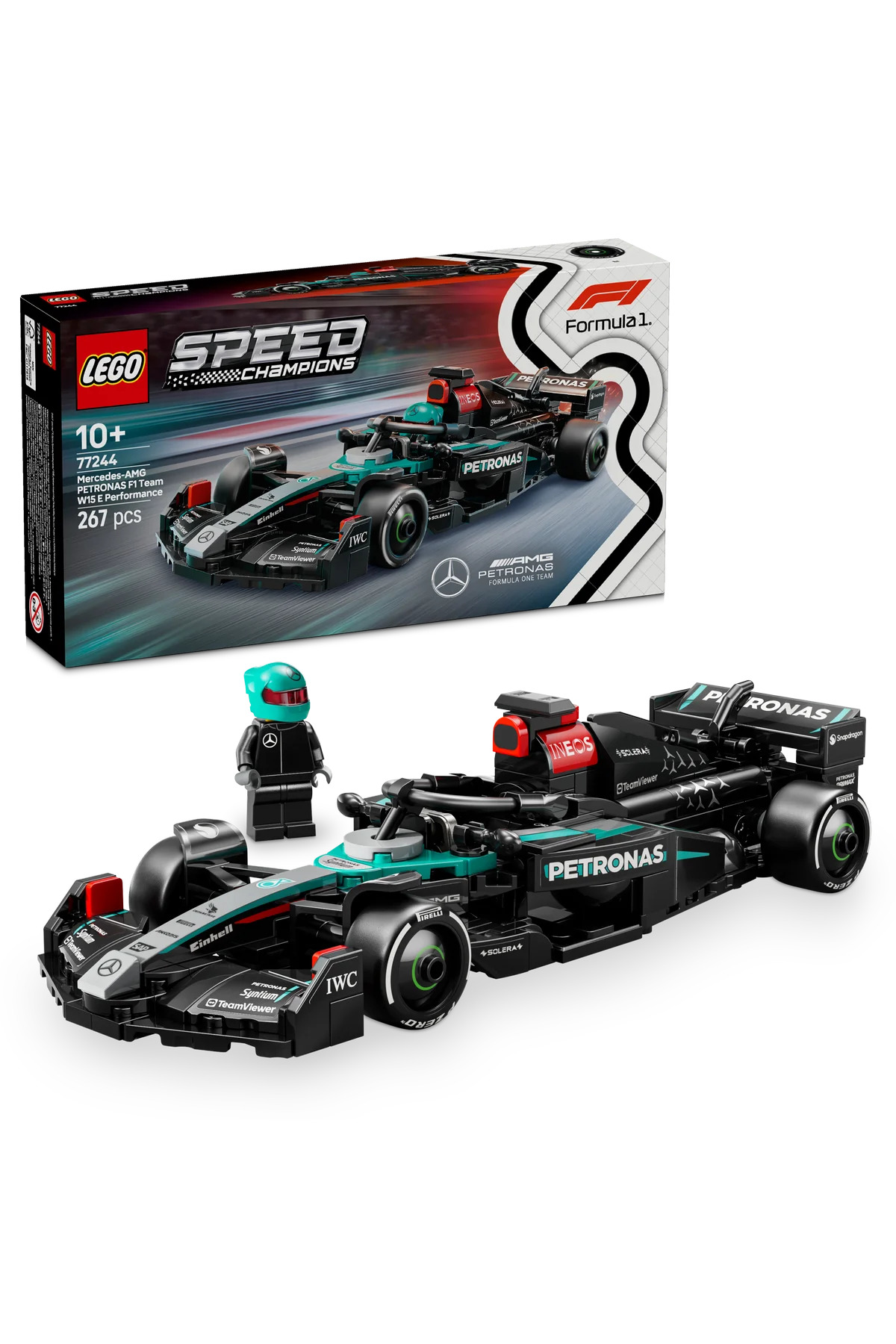 Lego ® Speed Champions Mercedes-Amg F1® W15 Yarış Arabası 77244 - 10+