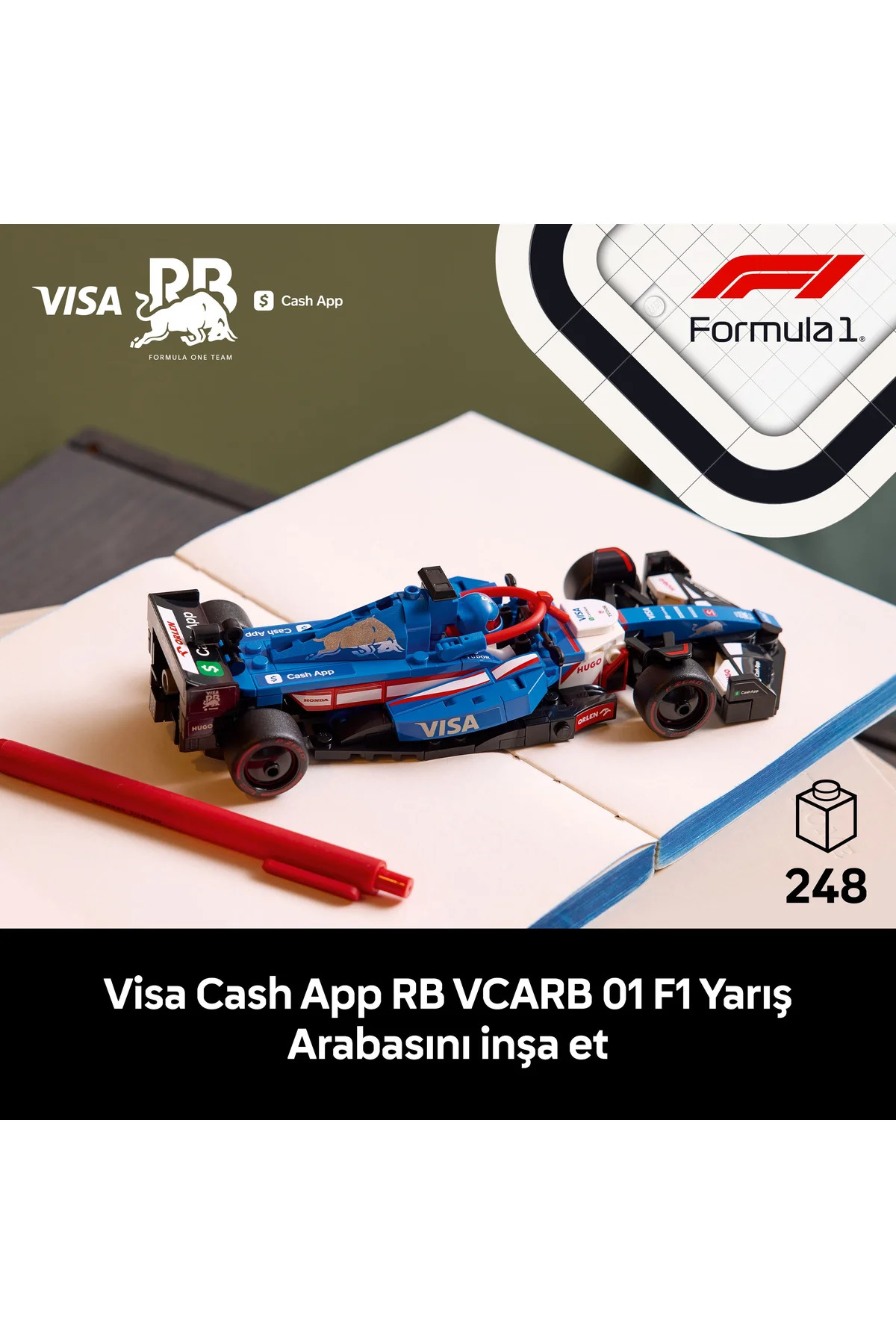 Lego ® Speed Champions Visa Cash App Rb Vcarb 01 F1® Yarış Arabası 772