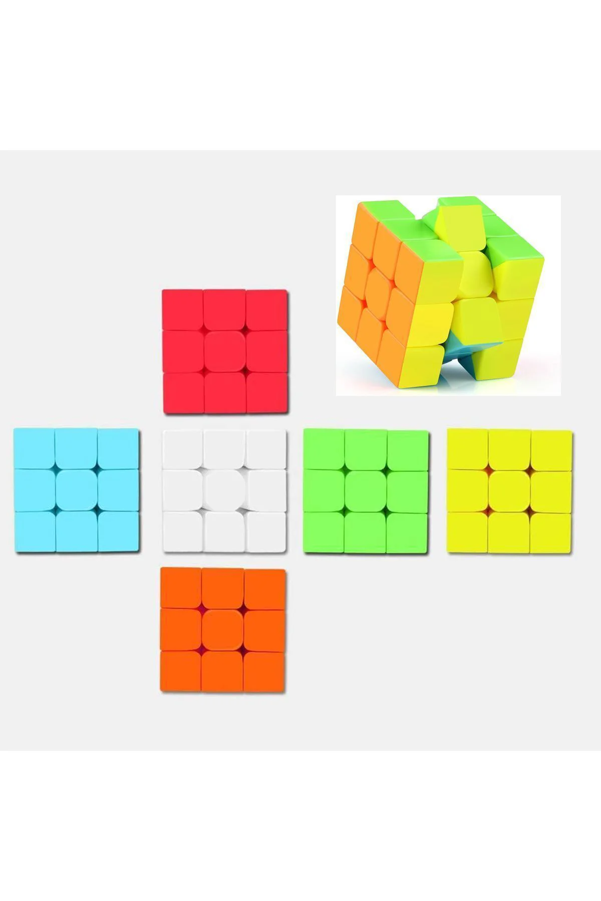 Speed Cupe Küp Zeka Küpü 3x3 Canlı Renkler Hız Küpü,fidget Oyunca