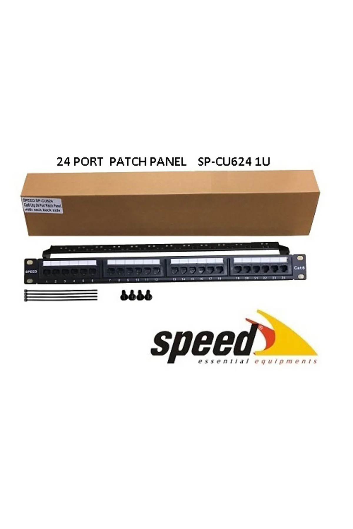 SPEED SP-CU624 24 PORT UTP CAT6 PATCH PANEL