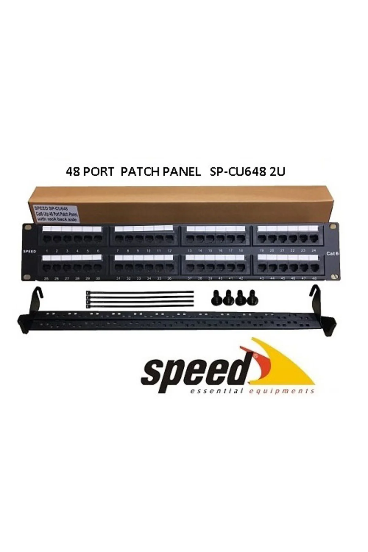 SPEED SP-CU648 48 PORT UTP CAT6 PATCH PANEL SPEED SP-CU648 48 PORT UTP CAT6 PATCH PANEL