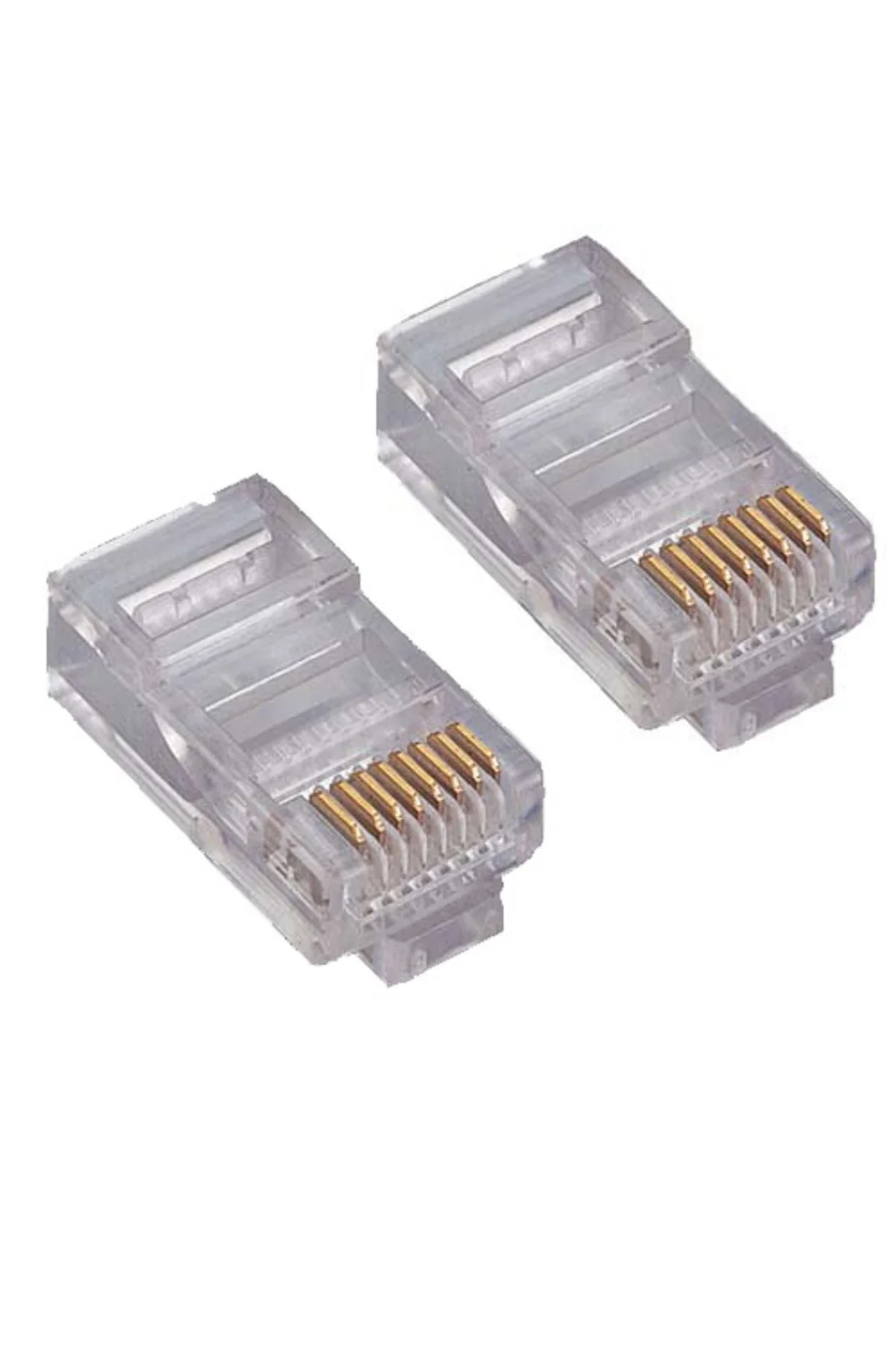 SPEED SP-U100-D CAT5-CAT6 100 Adet Rj45 Konnektör (Yeni Nesil Delikli)