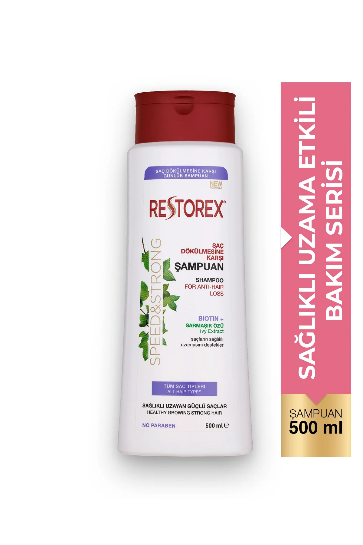 Speed Strong Saç Dökülmesine Karşı Şampuan 500 ml - Sarmaşık Özlü, Sağlıklı Uzama, Dökülme Karşıtı Speed Strong Saç Dökülmesine Karşı Şampuan 500 ml - Sarmaşık Özlü, Sağlıklı Uzama, Dökülme Karşıtı