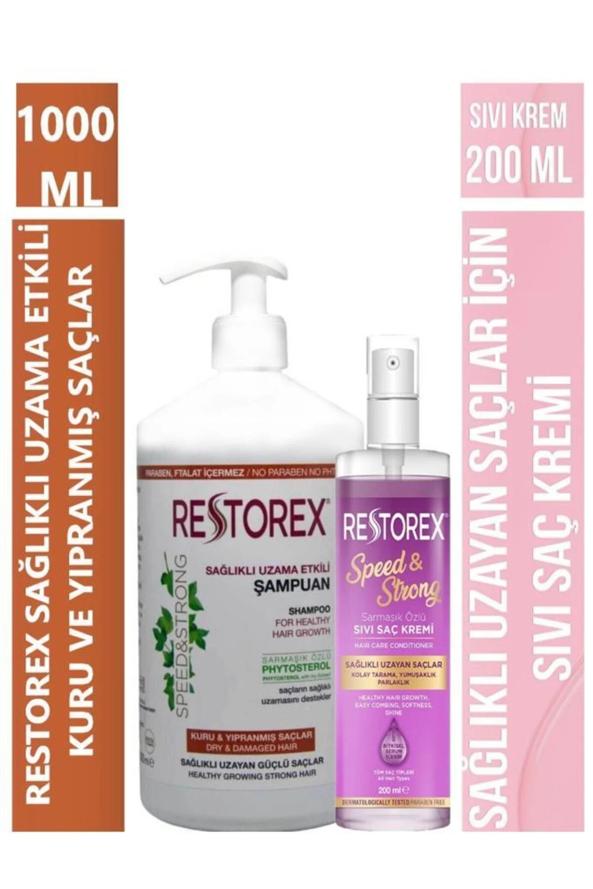 Speed Strong Sıvı Saç Kremi 200 Ml+kuru Ve Yıpranmış Saçlar Için Şampuan 1000 Ml Speed Strong Sıvı Saç Kremi 200 Ml+kuru Ve Yıpranmış Saçlar Için Şampuan 1000 Ml
