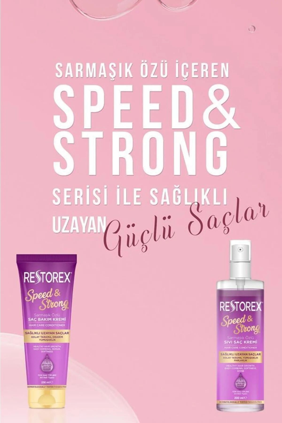 Speed Strong Sıvı Saç Kremi 200 Ml&krem 250 Ml Speed Strong Sıvı Saç Kremi 200 Ml&krem 250 Ml