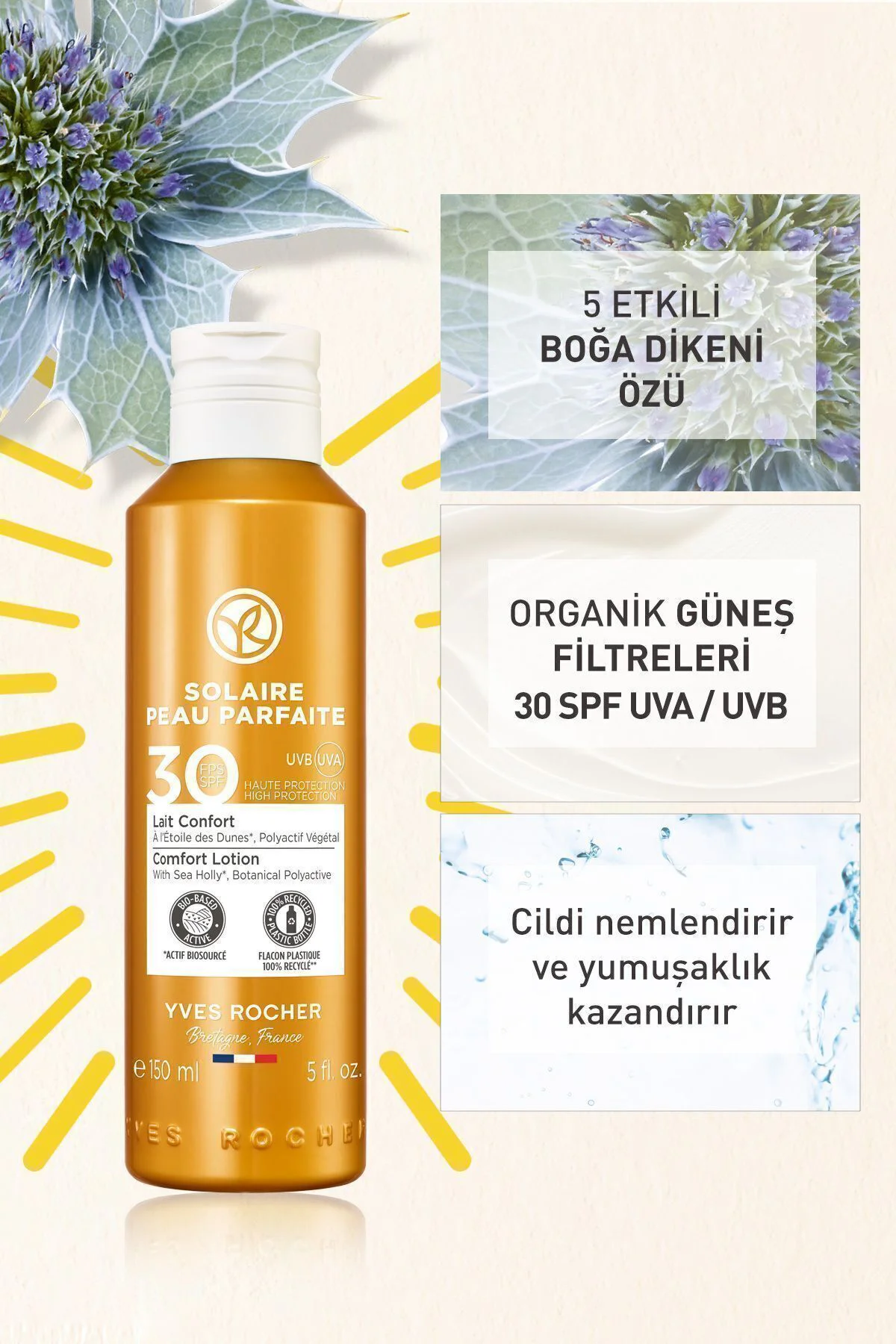 Spf 30 Güneş Koruyucu Yüz&vücut Losyonu/solaire Peau Parfaite-150