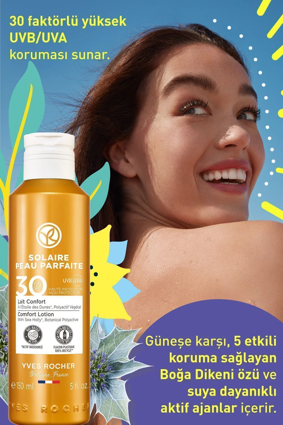 Spf 30 Güneş Koruyucu Yüz&vücut Losyonu/solaire Peau Parfaite-150