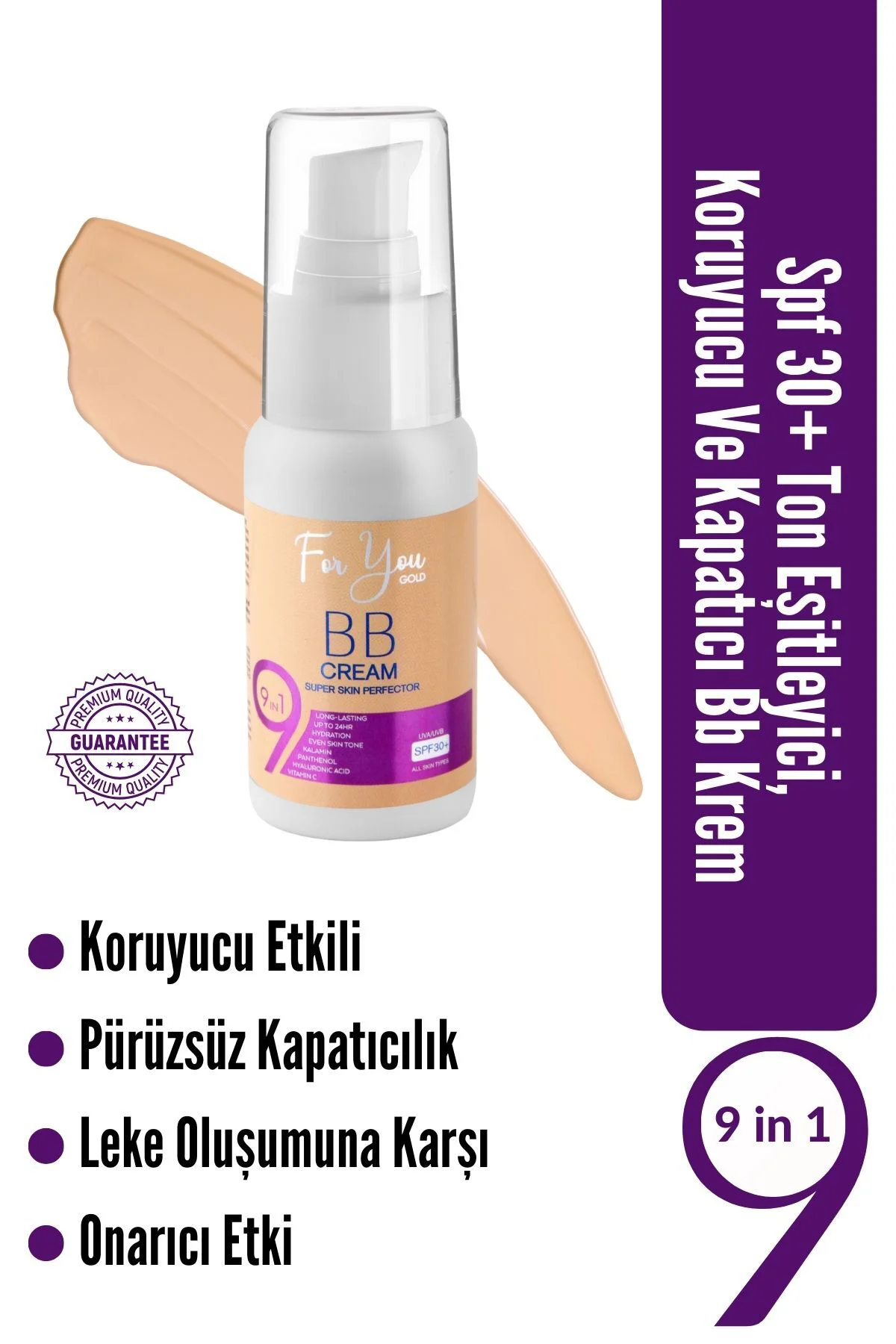 Spf 30+ Ton Eşitleyici, Koruyucu Ve Kapatıcı Bb Krem