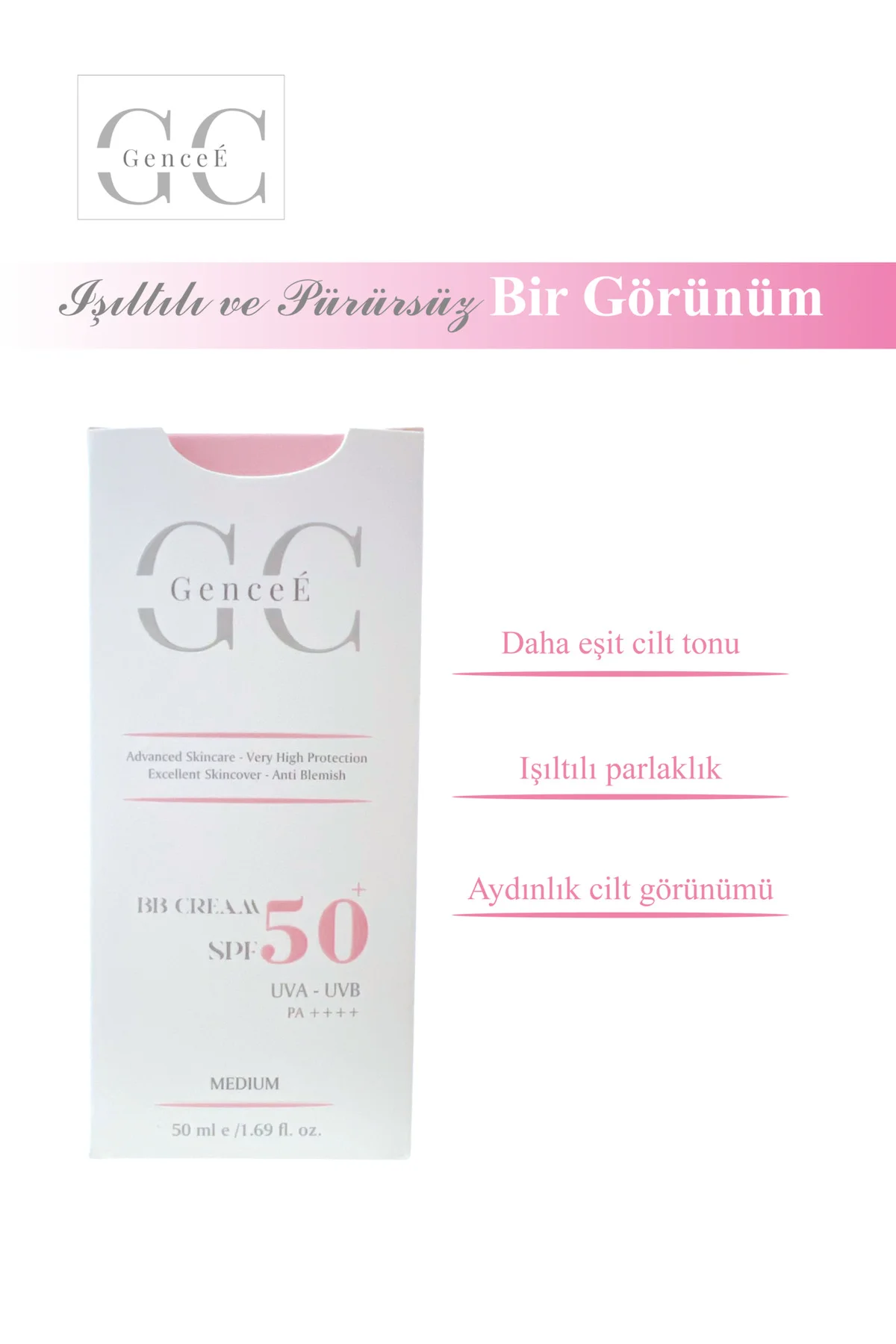 Spf 50 Pa Bb Cream Medıum Cilt Tonu Eşitleyici Işıltılı Yoğun Kap