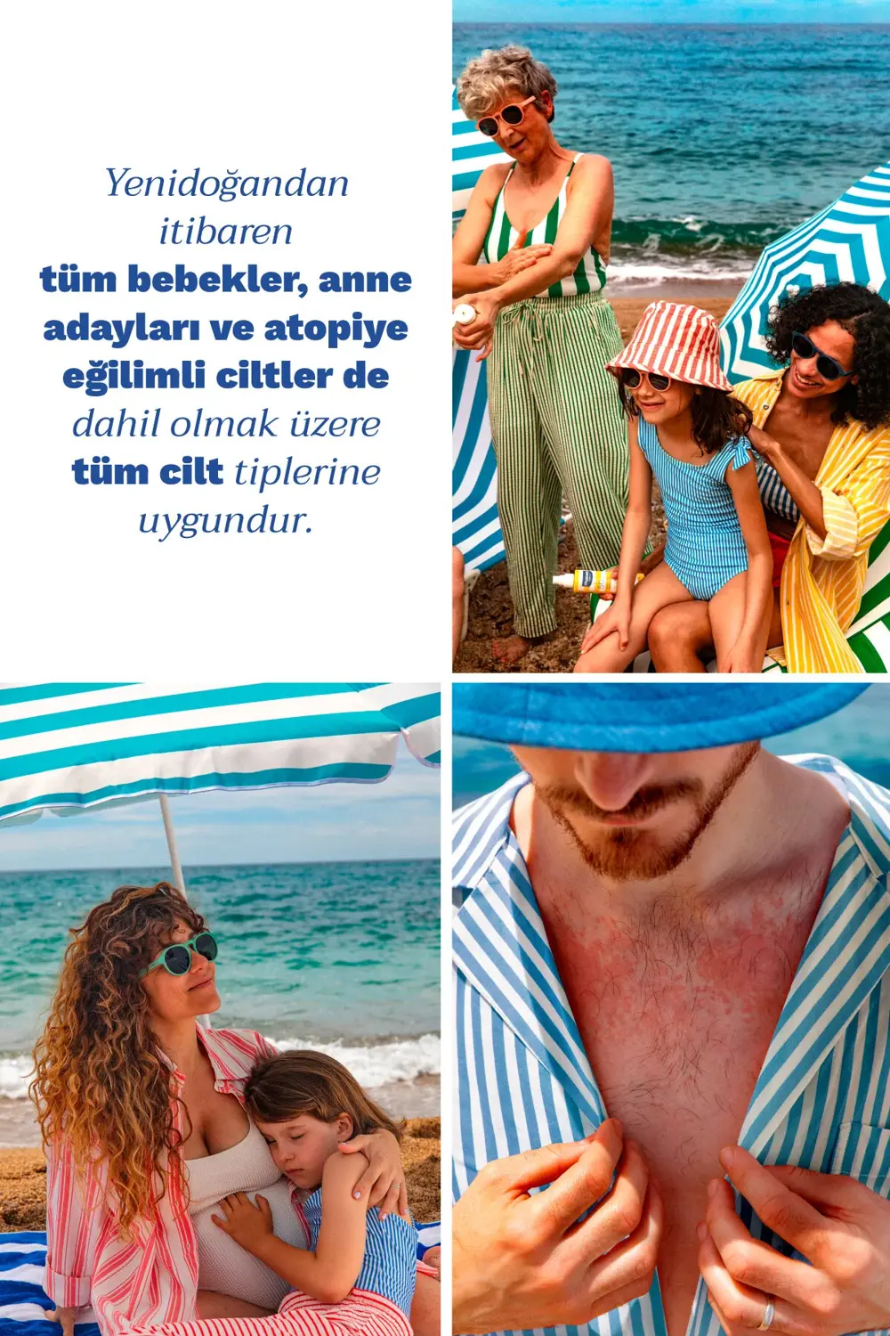 Spf 50 Yüksek Koruma Yüz Vücut Güneş Koruyucu Suya Dayanıklı Tüm