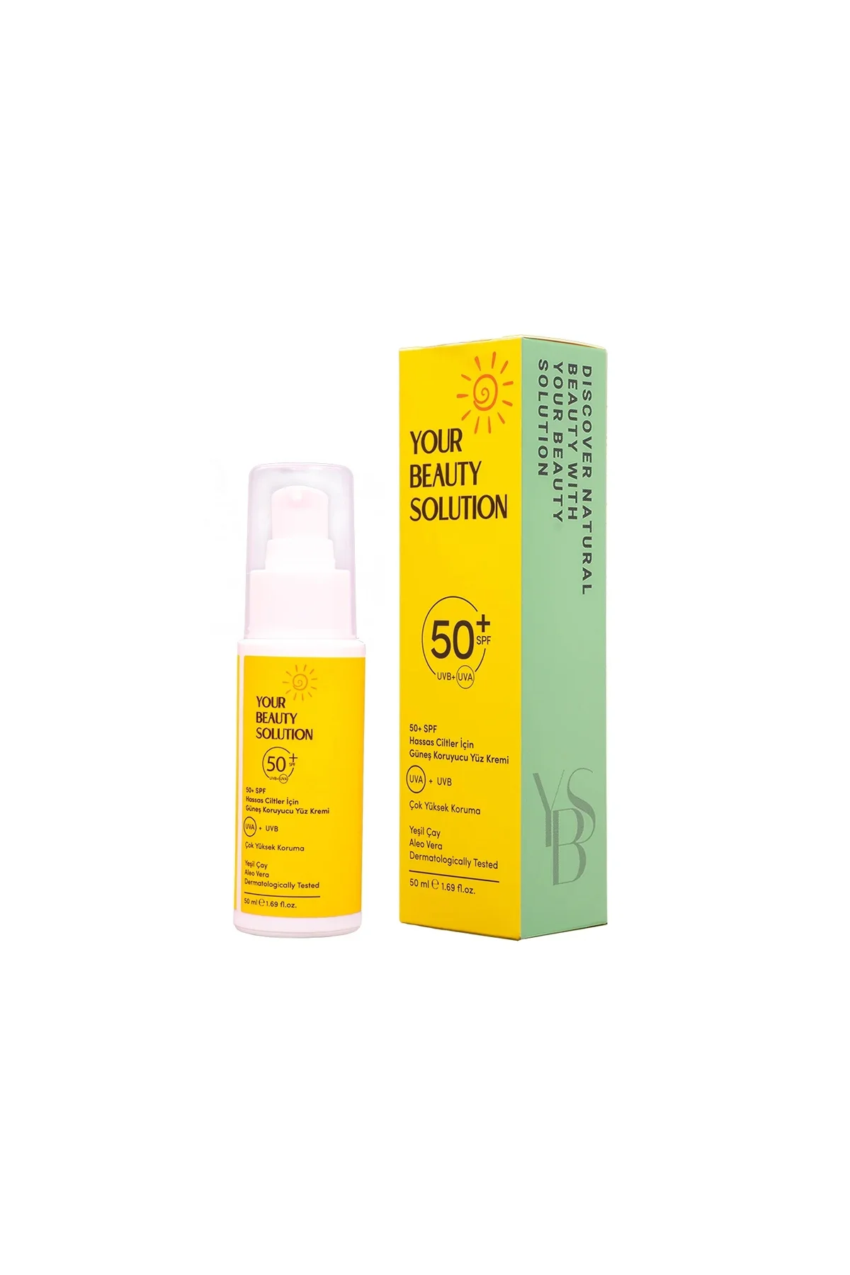 SPF50 Hassas Ciltler İçin Yüz Güneş Koruyucu 50Ml
