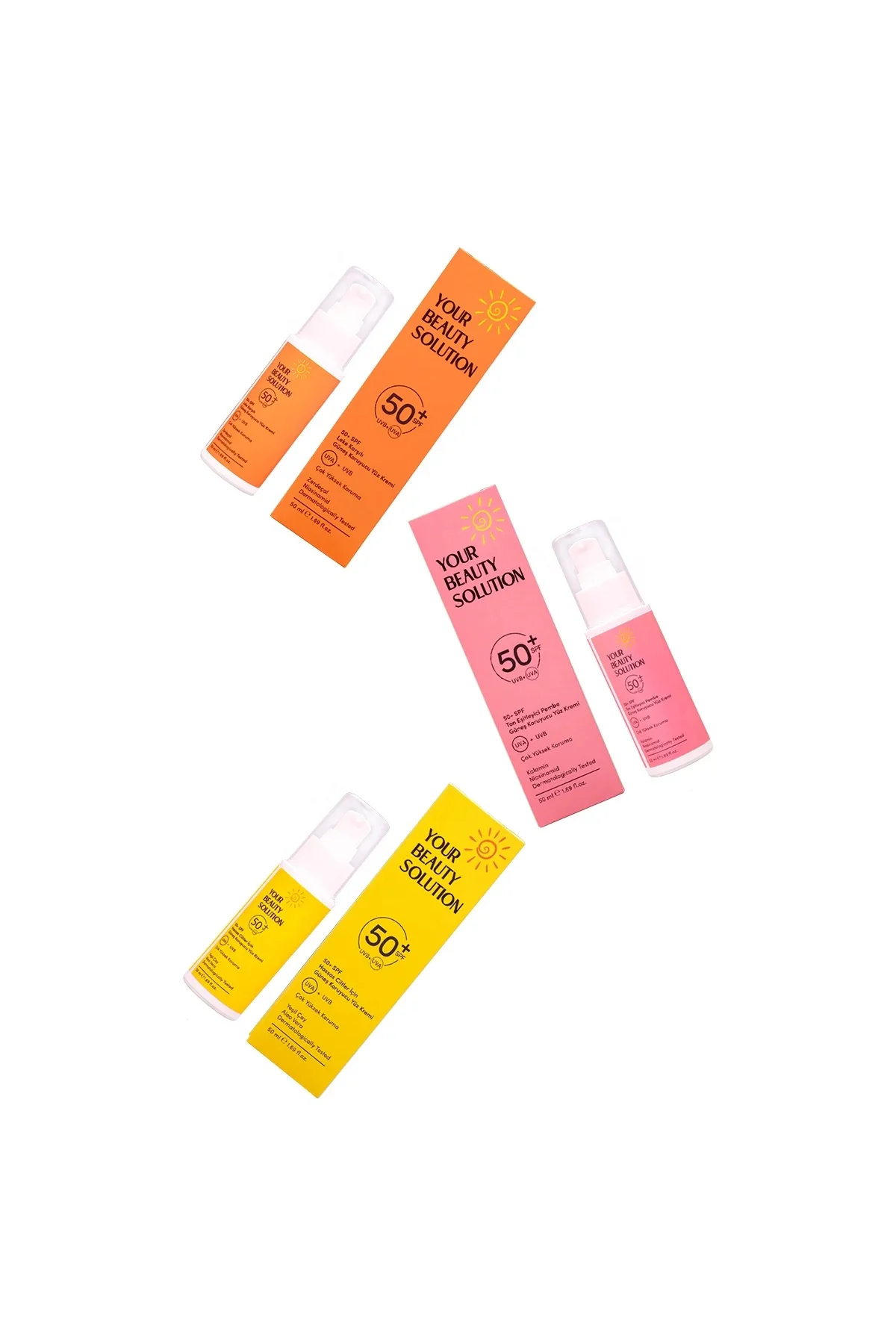 SPF50 Hassas Ciltler İçin Yüz Güneş Koruyucu 50Ml
