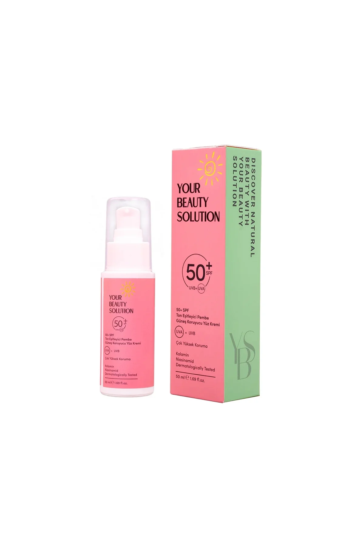 SPF50 Ton Eşitleyici Yüz Güneş Koruyucu 50ml