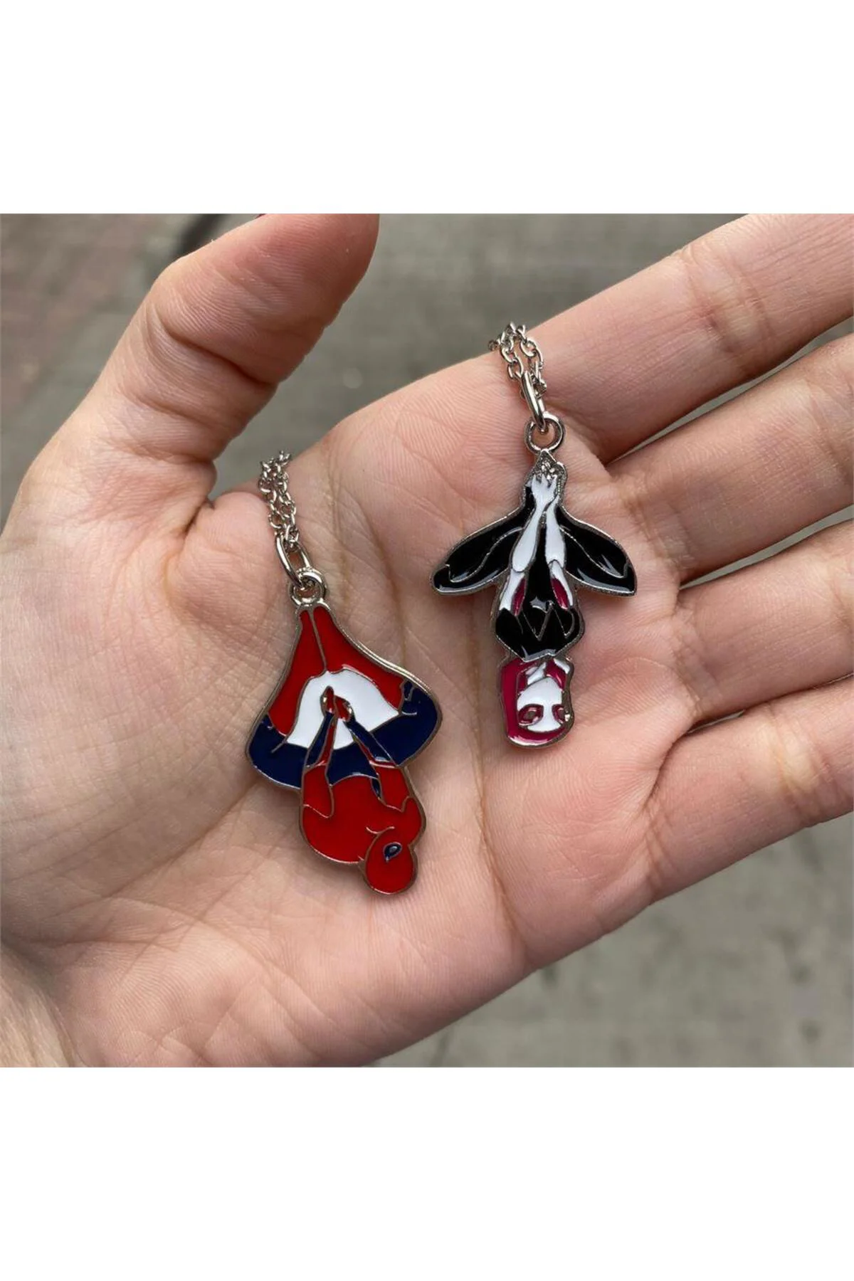 Spider & Gwen Relationship Çift Kolye