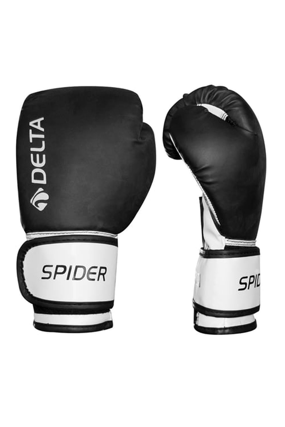 Delta Spider Siyah 12 Oz Boks Eldiveni – 78-90 Kg Yetişkin İçin Kick Bo