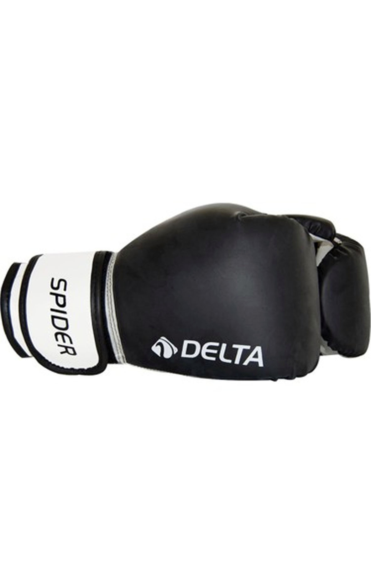 Delta Spider Siyah 12 Oz Boks Eldiveni – 78-90 Kg Yetişkin İçin Kick Bo