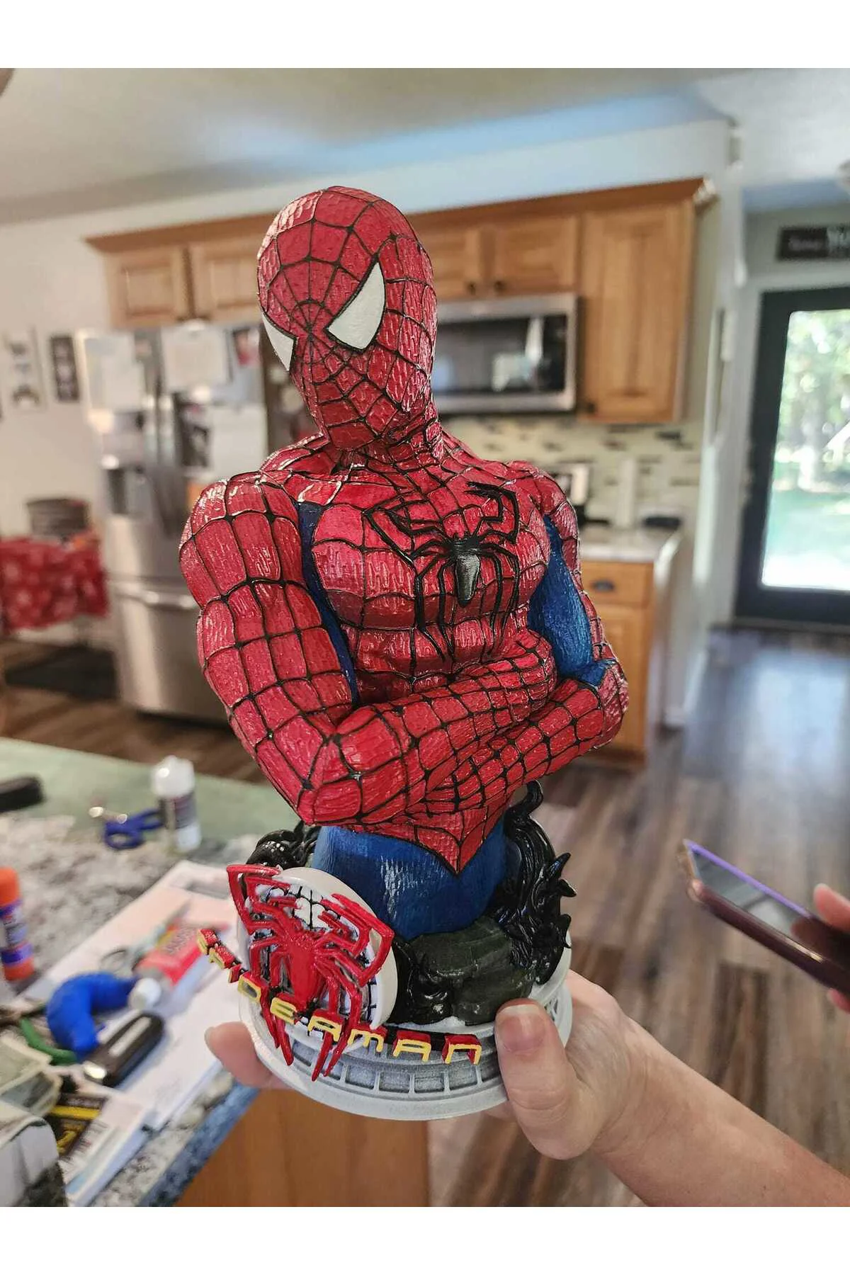 Spiderman Büst Örümcek Adam Figür 25CM Büyük Boy