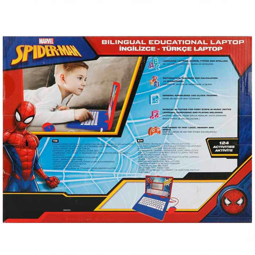 Spiderman İngilizce Türkçe Laptop Spiderman İngilizce Türkçe Laptop