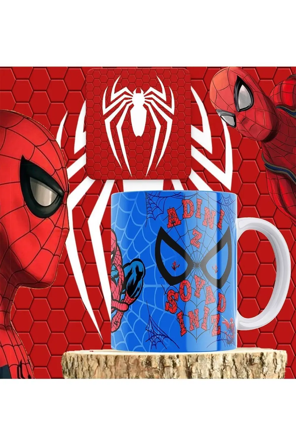 Spiderman Örümcek Adam Kişiye Özel Porselen Kupa Bardak