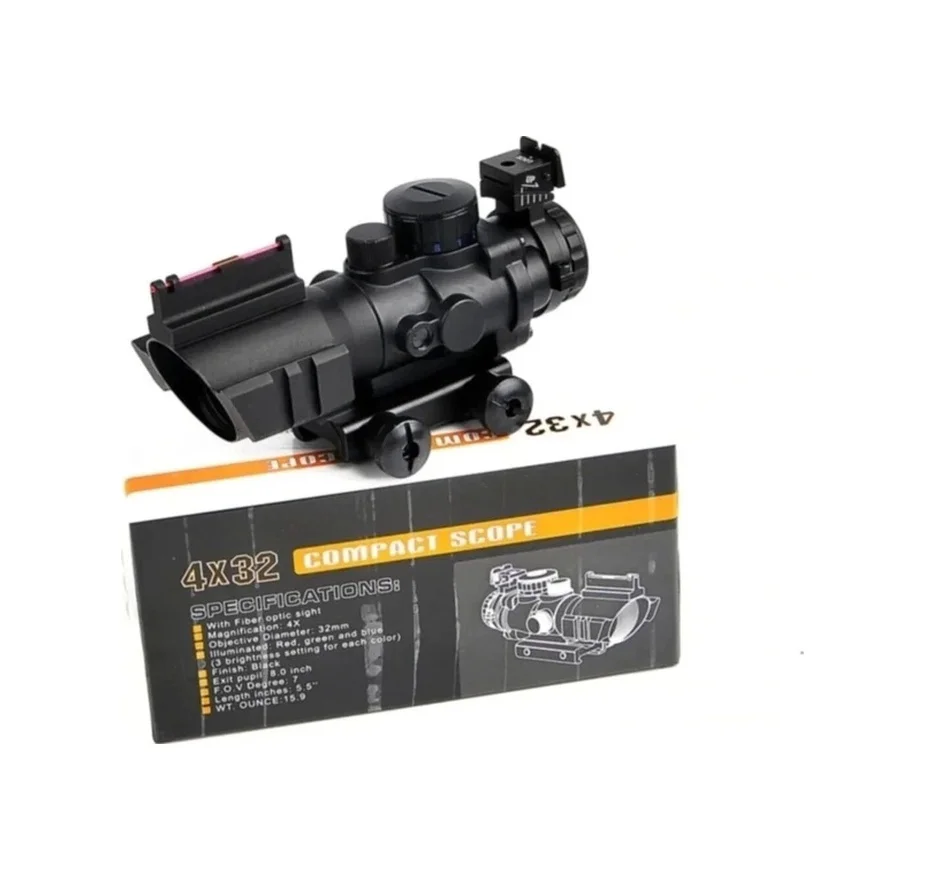 Spıke 4x32 Kırmızı Işıklı Dürbünü 4x32 Çok Renkli