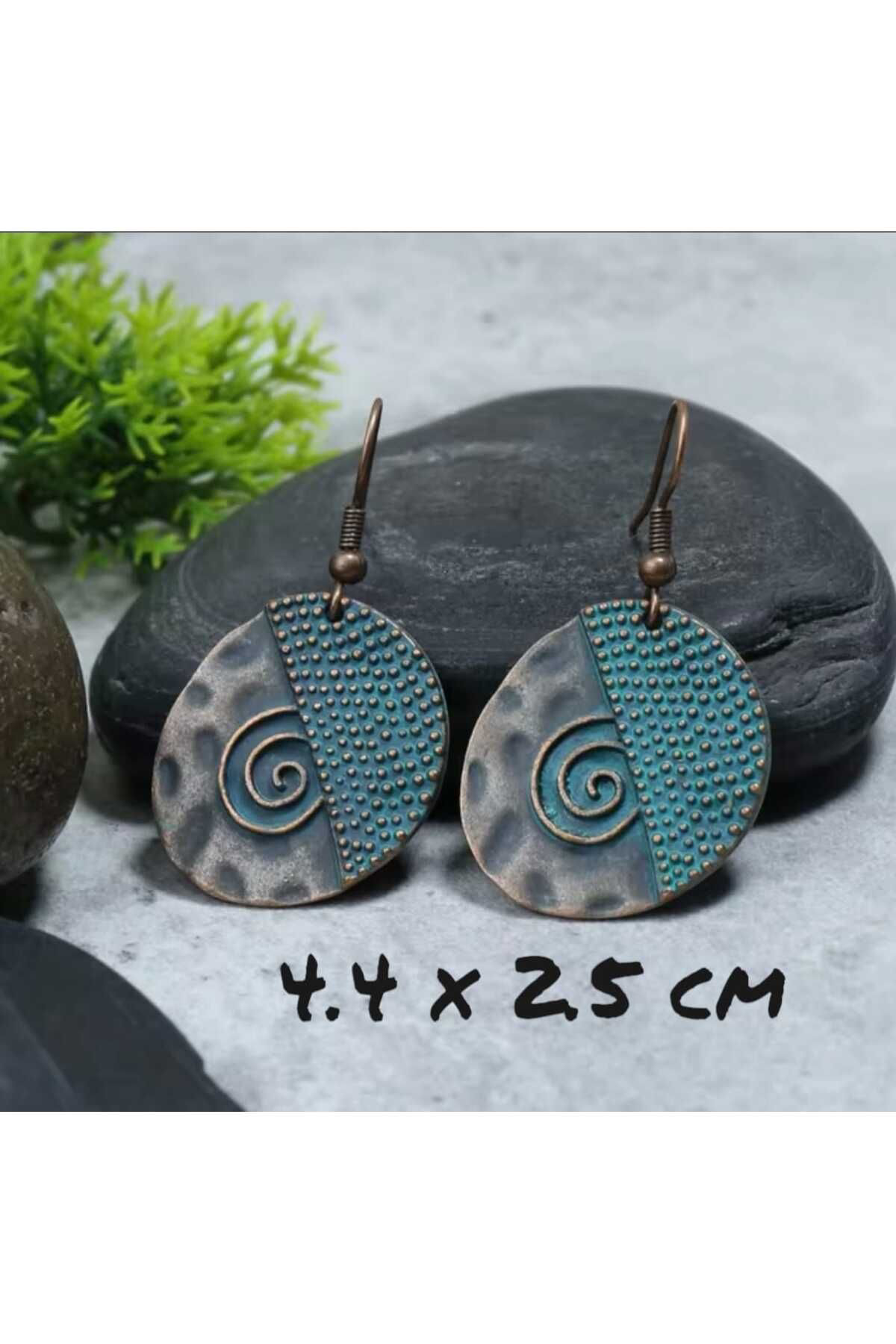 Spiral Etnik Tribal Boho  Küpe