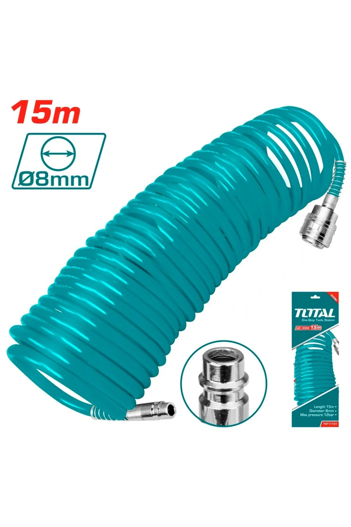 Spiral Hava Hortumu 15 Metre THT11151 NMS HIRDAVAT
