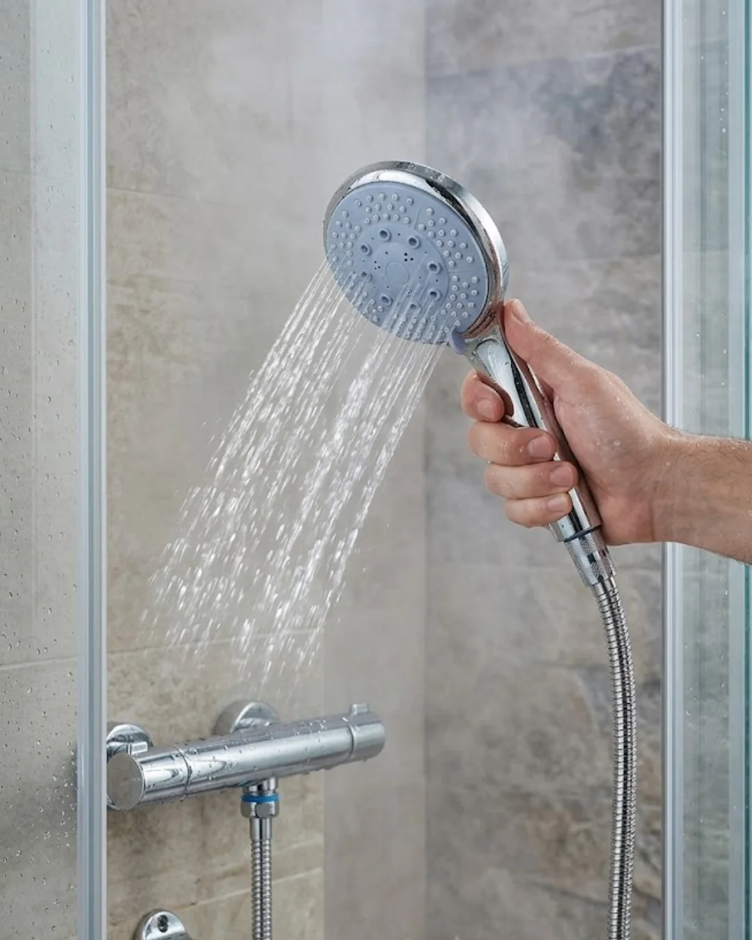 Spiral Hortumlu 4 Kademeli El Duşu Seti Duvar Askılı Banyo Duş Başlığı Spiral Hortumlu 4 Kademeli El Duşu Seti Duvar Askılı Banyo Duş Başlığı