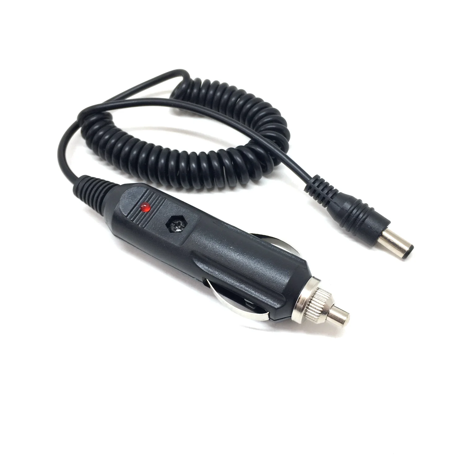 Spiral Kablolu Sigortalı Oto Çakmak Fişi Adaptörü 5.5x2.5mm Uçlu 2A 1.3m Fiyatı, Yorumları ve Özellikleri