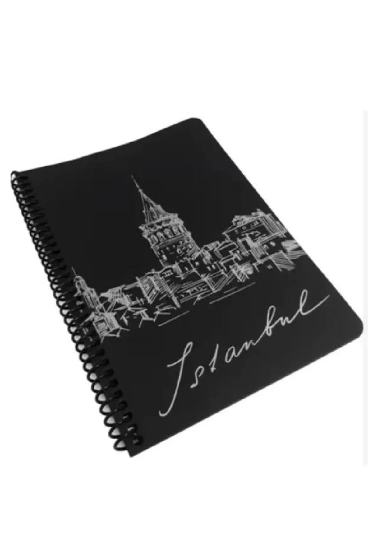Spiralli Defter Siyah A5 40 Yaprak 120 Gr.side