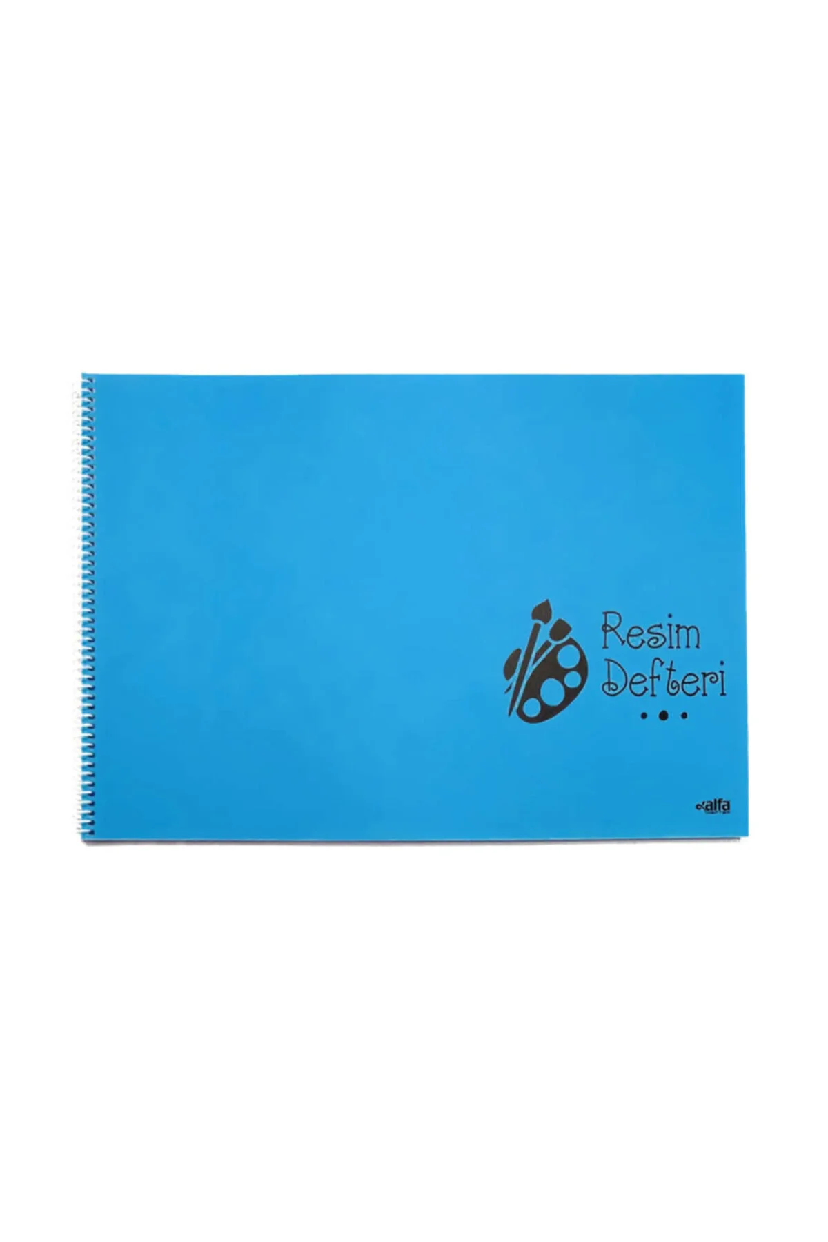 Spiralli Resim Defteri 25 Yaprak Plastik Kapak 35*50