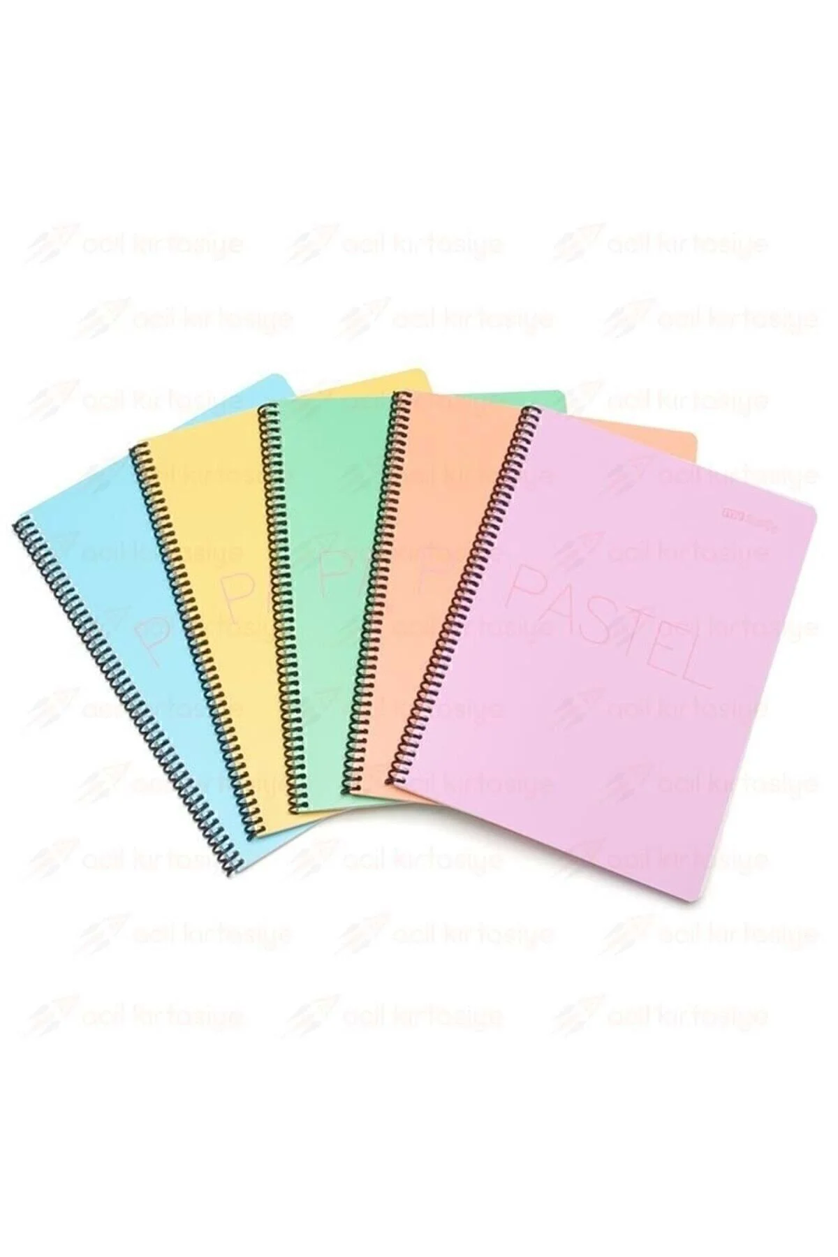Spiralli Telli Pp Kapak A4- 100 Yaprak Kareli Defter 4 Adet