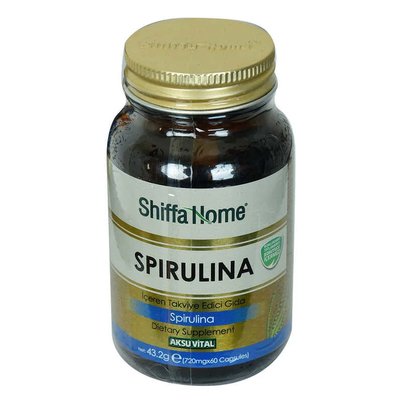 Spirulina Diyet Takviyesi 720 Mg – 60 Kapsül | Enerji & Bağışıklık Desteği