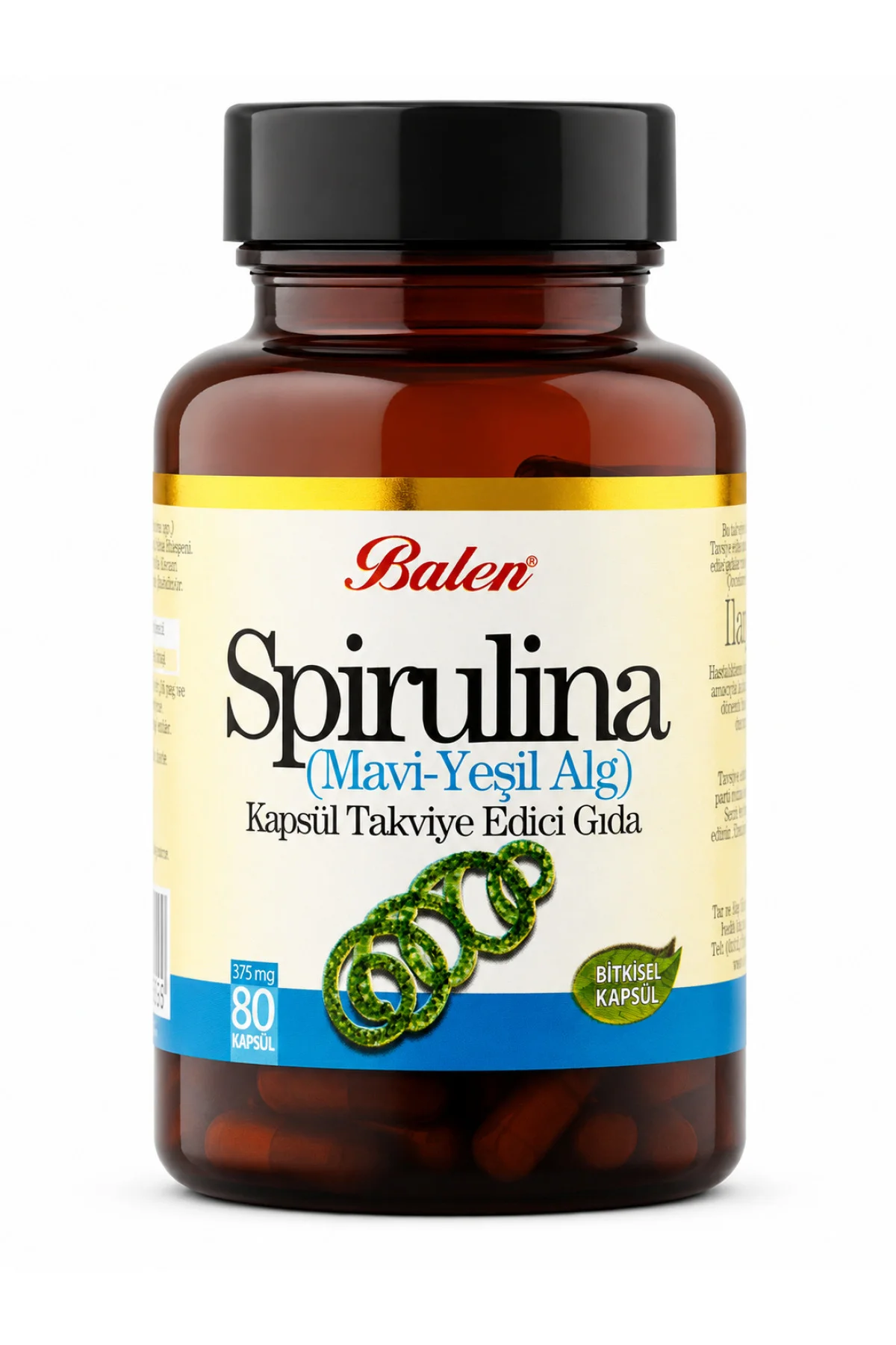 Spirulina (Mavi-Yeşil Alg) Kapsül