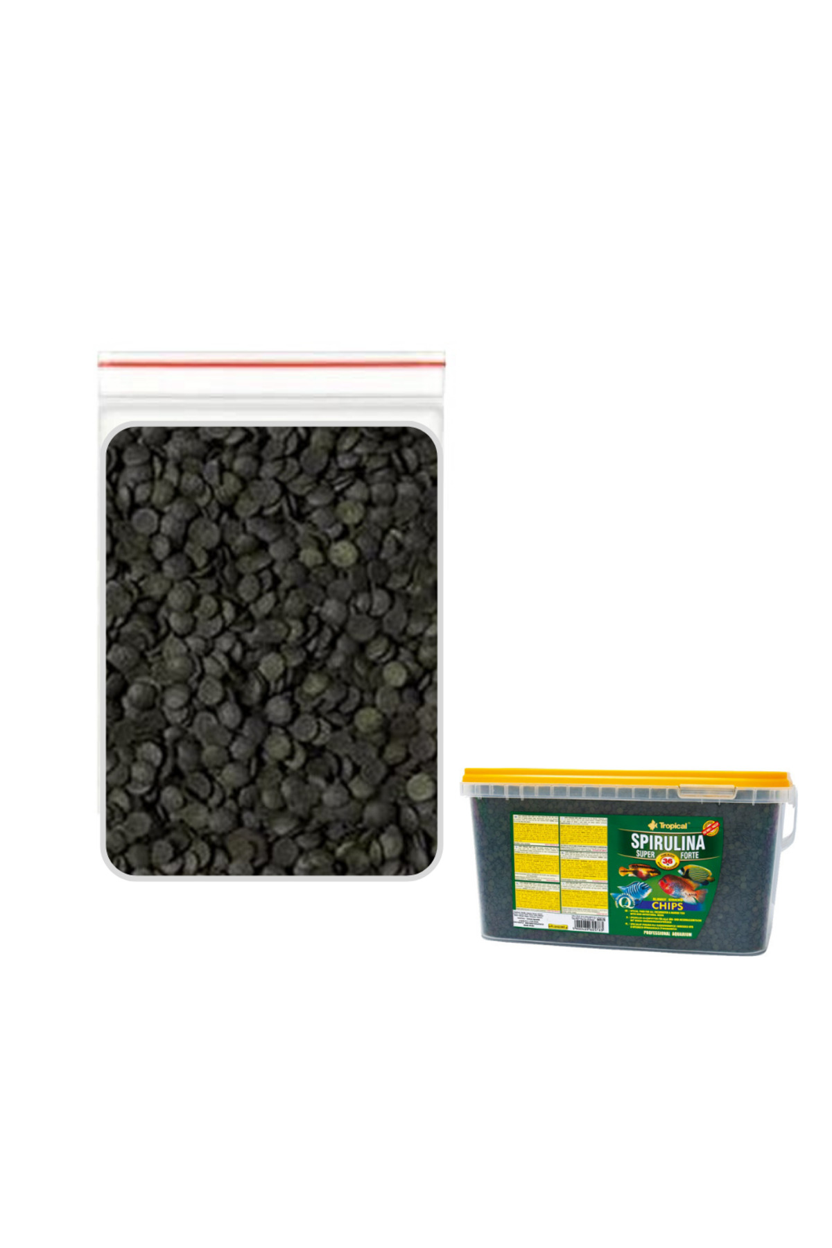 Spirulina Super Forte Chips 100gr (Açık) Kilitli Poşette Gönderil