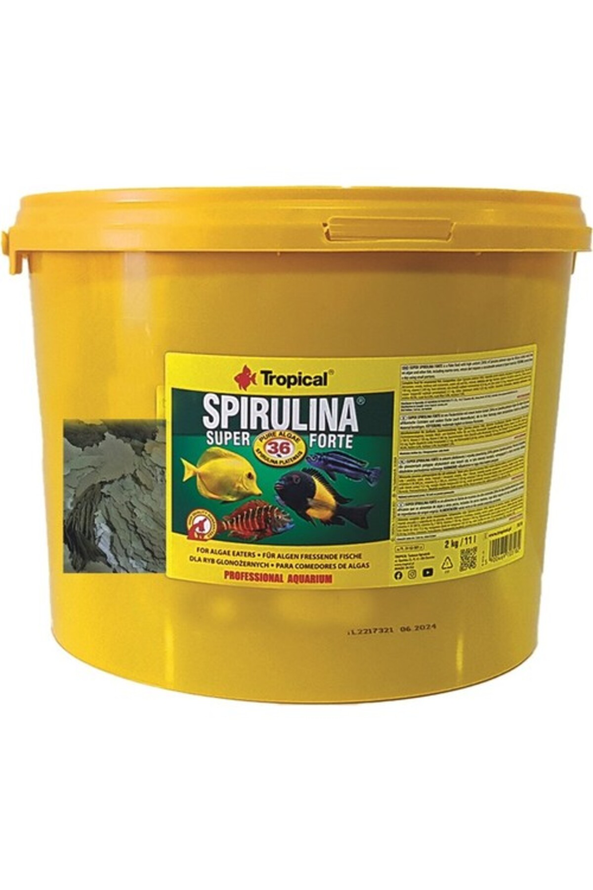 Spirulina Super Forte Flakes 100 gr Poşet Pul Yem Skt: 11/2027