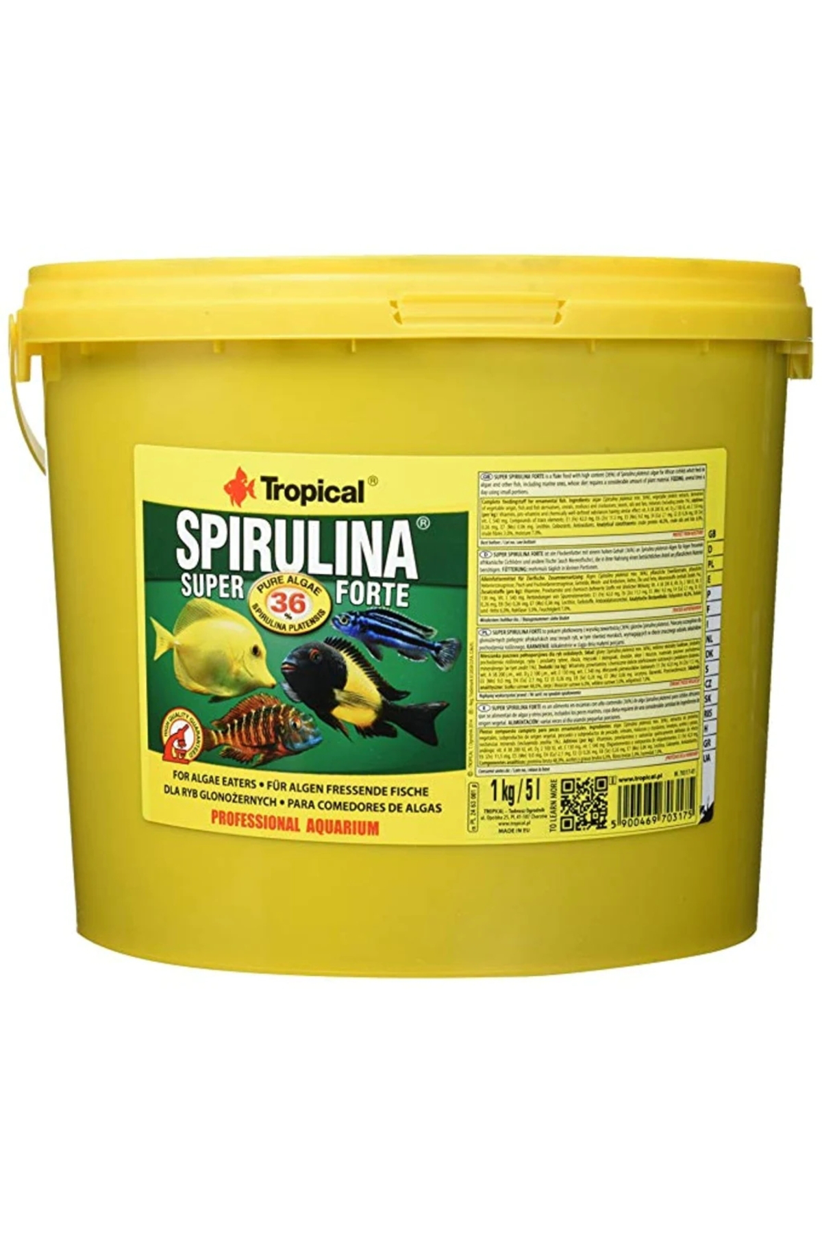 Spirulina Super Forte Flakes 50 Gram Balık Yemi