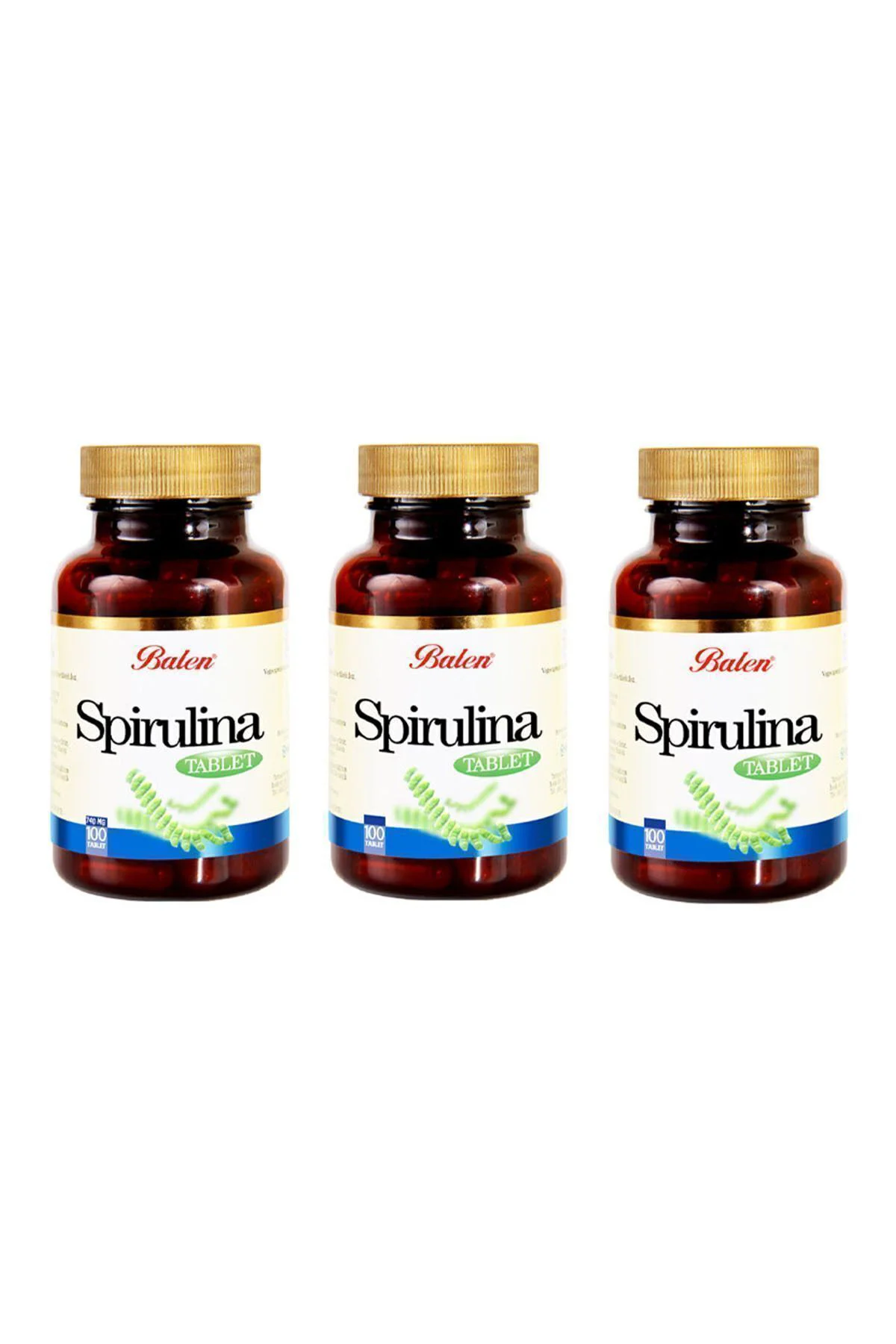 Spirulina (YOSUN) 740 Mg 100 Tablet X 3 Adet