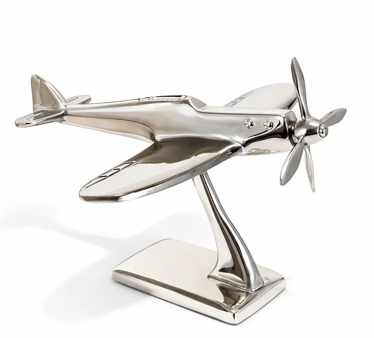 Spitfire Model Krom Kaplama Uçak Maketi Koleksiyon
