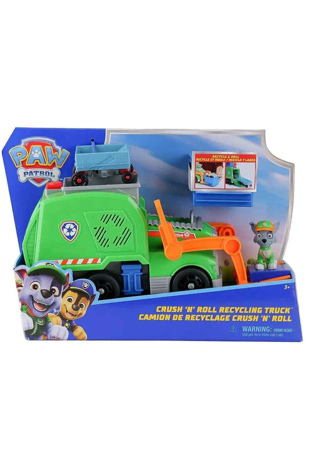 SPM-6071248 PaW Patrol Rocky ile Crush N Roll Geri Dönüşüm Kamyon