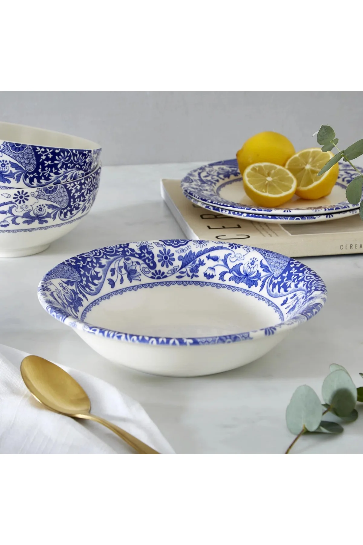 Spode Blue Italian, Brocato - Cereal Bowl 20 Cm Kase