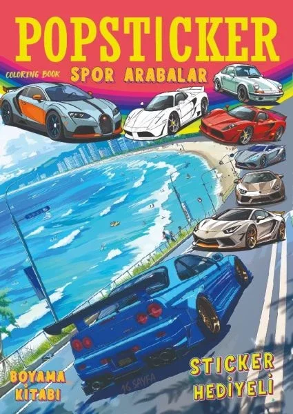 Spor Arabalar Boyama Kitabı Popsticker Fiyatı, Yorumları ve Özellikleri