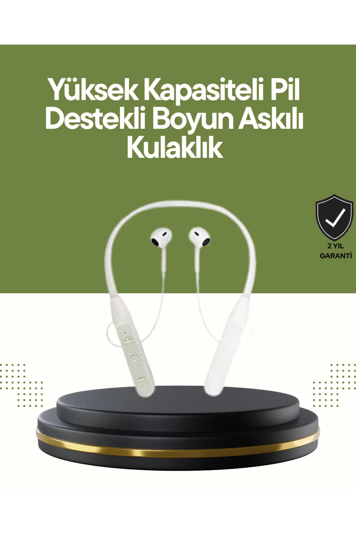 Spor ve Günlük Kullanım İçin 100 Saatlik Kablosuz Kulaklık